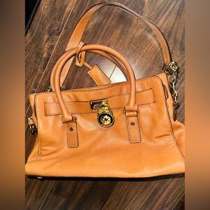 MICHAEL Michael Kors Orange Leather Satchel